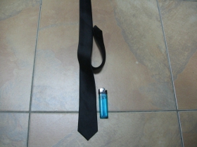 kravata tenká, čistočierna 100%silicon